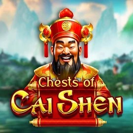 Chests of Cai Shen online game logo by Pragmatic Play on casinokraken.org