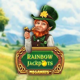 Rainbow Jackpots Megaways slot logo by Red Tiger Gaming at Kraken Casino
