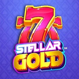 Stellar Gold online game logo by Snowborn Games on casinokraken.org